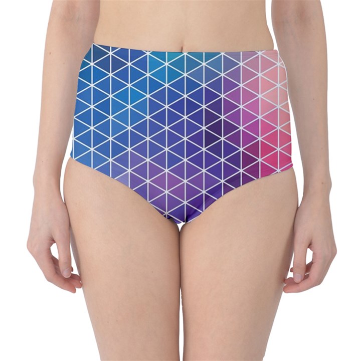 Neon Templates And Backgrounds High-Waist Bikini Bottoms