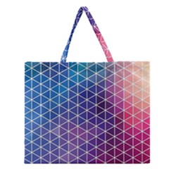 Neon Templates And Backgrounds Zipper Large Tote Bag