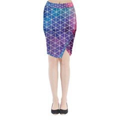 Neon Templates And Backgrounds Midi Wrap Pencil Skirt