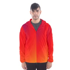 Rainbow Background Hooded Wind Breaker (men)