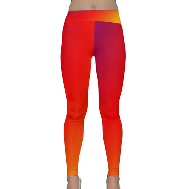 Rainbow Background Classic Yoga Leggings