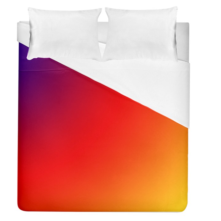 Rainbow Background Duvet Cover (Queen Size)