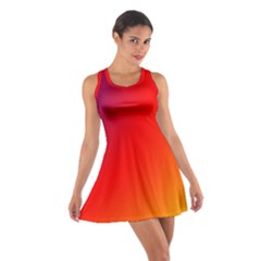 Rainbow Background Cotton Racerback Dress