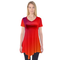 Rainbow Background Short Sleeve Tunic 