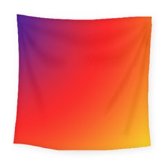 Rainbow Background Square Tapestry (large)