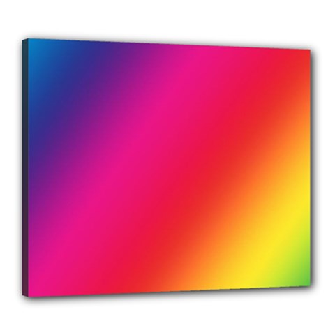 Rainbow Colors Canvas 24  X 20 