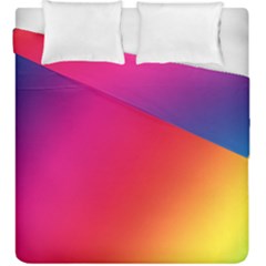 Rainbow Colors Duvet Cover Double Side (king Size)