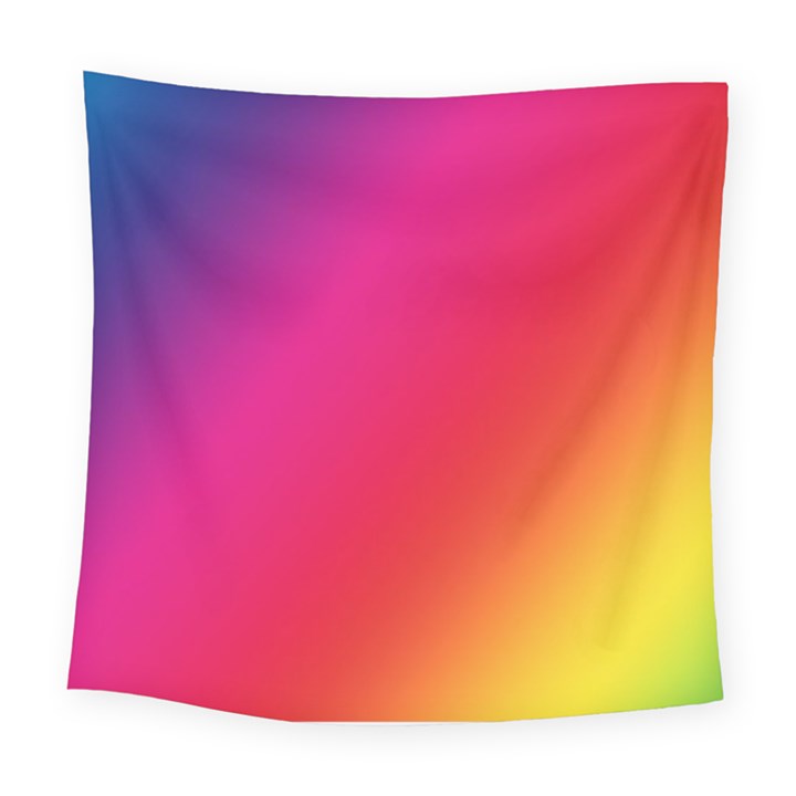 Rainbow Colors Square Tapestry (Large)