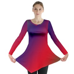 Rainbow Two Background Long Sleeve Tunic 