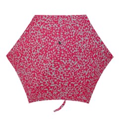 Template Deep Fluorescent Pink Mini Folding Umbrellas