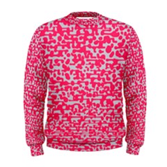 Template Deep Fluorescent Pink Men s Sweatshirt