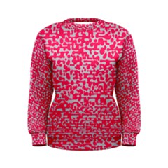 Template Deep Fluorescent Pink Women s Sweatshirt