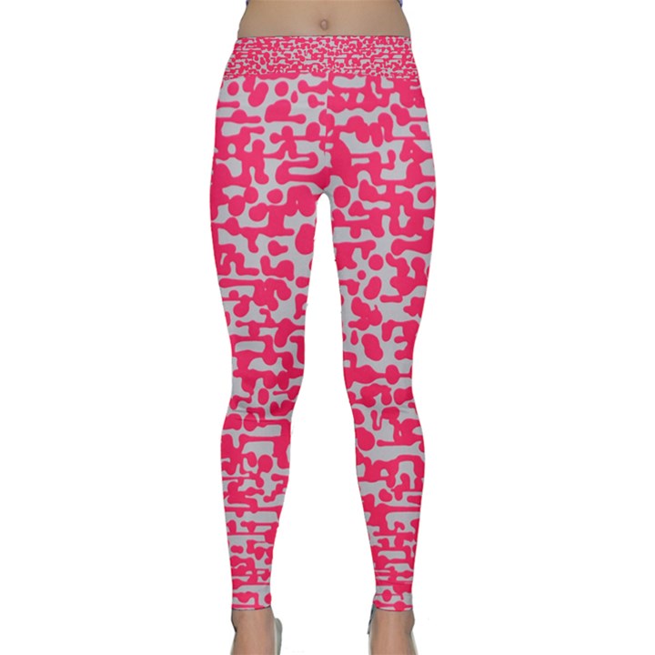 Template Deep Fluorescent Pink Classic Yoga Leggings