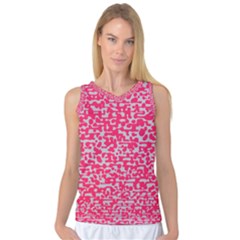 Template Deep Fluorescent Pink Women s Basketball Tank Top