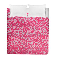 Template Deep Fluorescent Pink Duvet Cover Double Side (full/ Double Size)