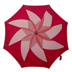 Red Material Design Hook Handle Umbrellas (medium)