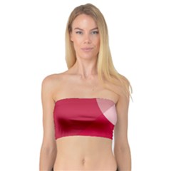 Red Material Design Bandeau Top by Amaryn4rt