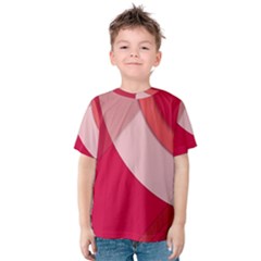 Red Material Design Kids  Cotton Tee