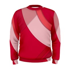 Red Material Design Men s Sweatshirt