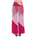 Red Material Design Pants View1