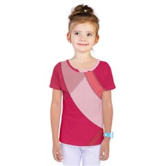 Red Material Design Kids  One Piece Tee