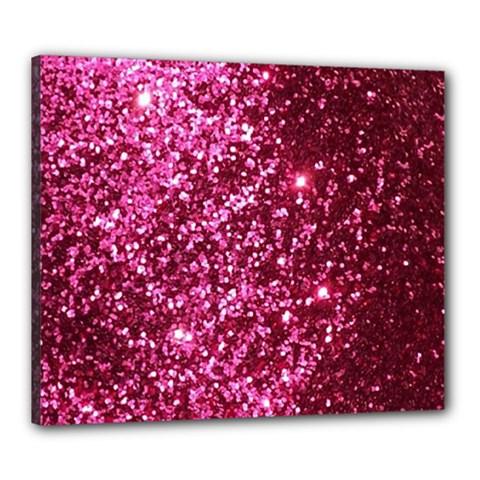 Pink Glitter Canvas 24  X 20 