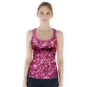 Pink Glitter Racer Back Sports Top View1