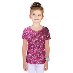 Pink Glitter Kids  One Piece Tee