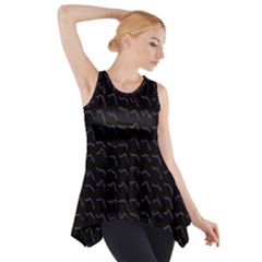 Smooth Color Pattern Side Drop Tank Tunic