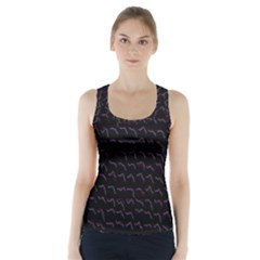 Smooth Color Pattern Racer Back Sports Top