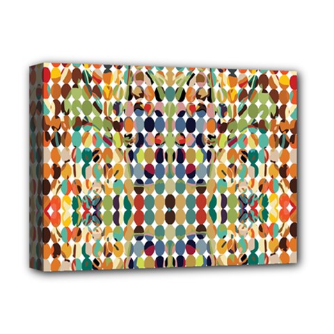 Retro Pattern Abstract Deluxe Canvas 16  X 12  