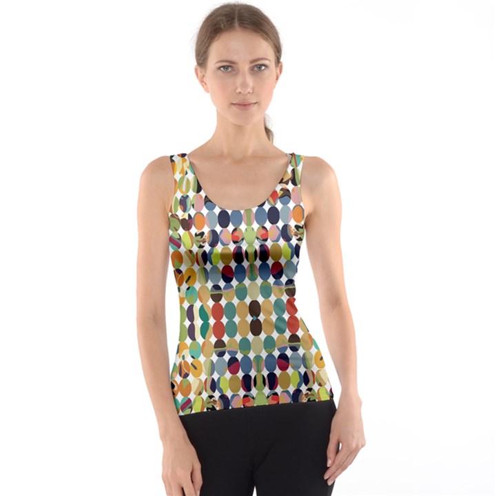 Retro Pattern Abstract Tank Top