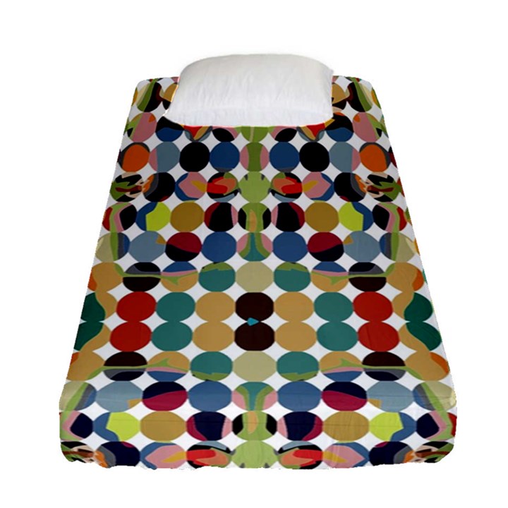 Retro Pattern Abstract Fitted Sheet (Single Size)