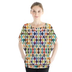 Retro Pattern Abstract Blouse