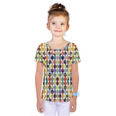 Retro Pattern Abstract Kids  One Piece Tee