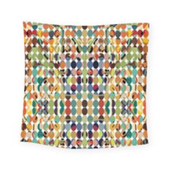 Retro Pattern Abstract Square Tapestry (small)