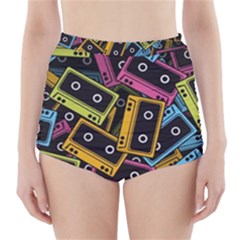 Type Pattern High-waisted Bikini Bottoms