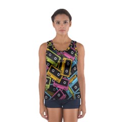 Type Pattern Women s Sport Tank Top 