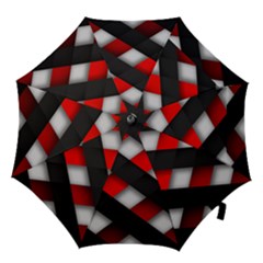 Red Textured Hook Handle Umbrellas (large)