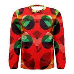 Abstract Digital Design Men s Long Sleeve Tee