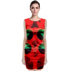 Abstract Digital Design Classic Sleeveless Midi Dress