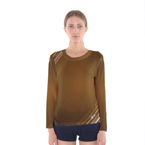 Abstract Background Women s Long Sleeve Tee by Amaryn4rt