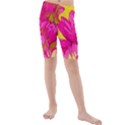 Cute pink flower Kids  Mid Length Swim Shorts View1