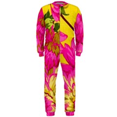 Cute Pink Flower Onepiece Jumpsuit (men) 