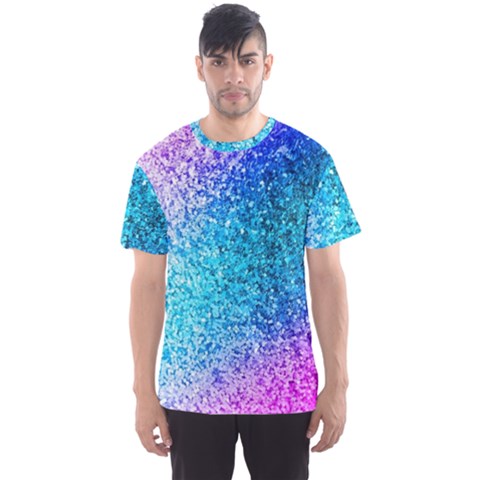 Rainbow Sparkles Men s Sport Mesh Tee by Brittlevirginclothing