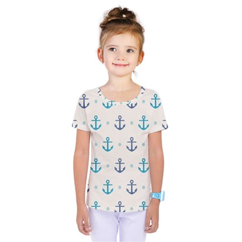 Sailor Anchor Kids  One Piece Tee by Brittlevirginclothing