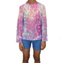 Colorful sparkles Kids  Long Sleeve Swimwear View1