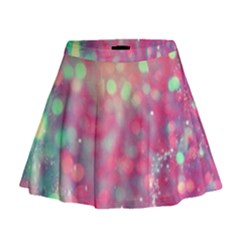 Colorful Sparkles Mini Flare Skirt by Brittlevirginclothing