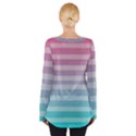 Colorful vertical lines Women s Tie Up Tee View2