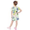 Paint Kids  Short Sleeve Velvet Dress View2